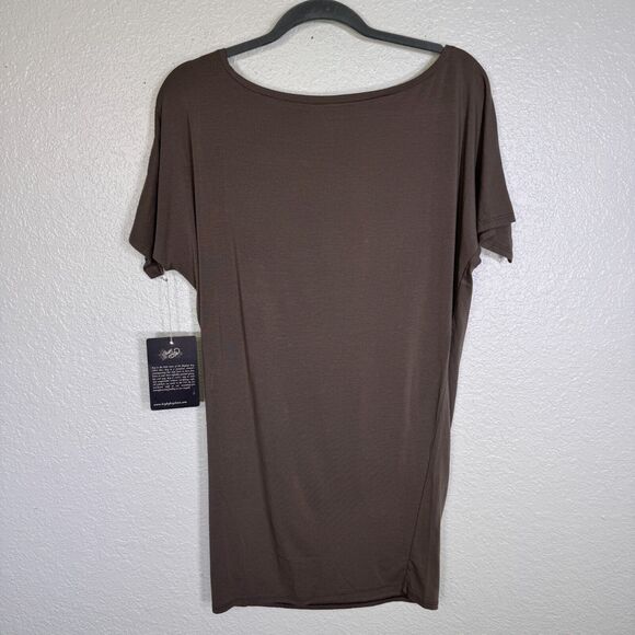 Key Closet Top Women Small Tunic Owl Key Mini Dress Swarovski Crystal Rhinestone - Picture 2 of 7